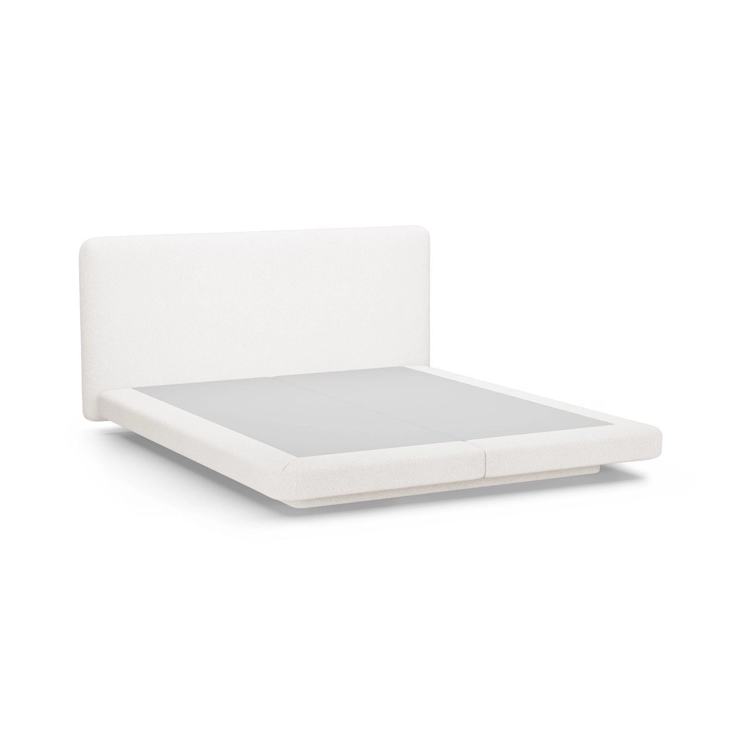 Linea Bett mit Kopfteil aus Samt, Boucle oder Strukturstoff, 140x200 cm von Micadoni – Bild 6