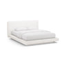 Linea Bett mit Kopfteil aus Samt, Boucle oder Strukturstoff, 180x200 cm von Micadoni – Bild 1