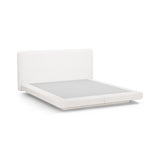 Linea Bett mit Kopfteil aus Samt, Boucle oder Strukturstoff, 200x200 cm von Micadoni – Bild 6