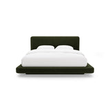 Linea Bett mit Kopfteil aus Samt in Armeegrün (Magic Velvet 2295), 180x200 cm von Micadoni – Bild 5