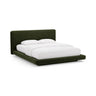 Linea Bett mit Kopfteil aus Samt in Armeegrün (Magic Velvet 2295), 200x200 cm von Micadoni – Bild 1