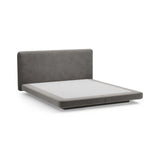 Linea Bett mit Kopfteil aus Samt in Dunkelgrau (Magic Velvet 2241), 160x200 cm von Micadoni – Bild 6