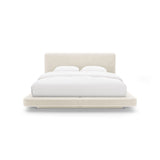 Linea Bett mit Kopfteil aus Samt in Elfenbein (Magic Velvet 2256), 180x200 cm von Micadoni – Bild 5