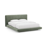 Linea Bett mit Kopfteil aus Samt in Grün (Magic Velvet 2243), 180x200 cm von Micadoni – Bild 1