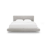 Linea Bett mit Kopfteil aus Samt in Hellgrau (Magic Velvet 2239), 200x200 cm von Micadoni – Bild 5
