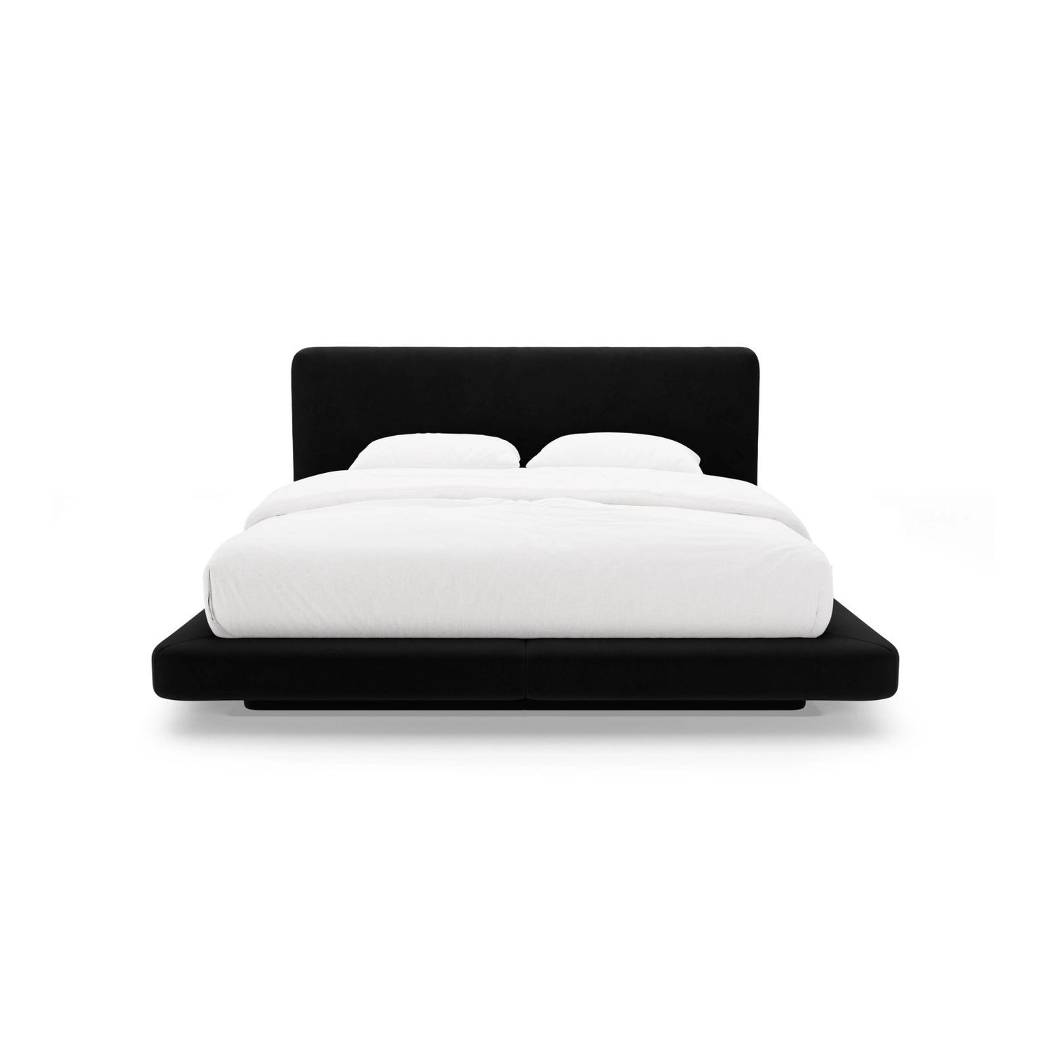 Linea Bett mit Kopfteil aus Samt in Schwarz (Magic Velvet 2219), 180x200 cm von Micadoni – Bild 5