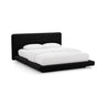 Linea Bett mit Kopfteil aus Samt in Schwarz (Magic Velvet 2219), 200x200 cm von Micadoni – Bild 1
