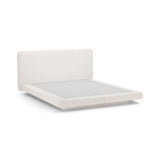Linea Bett mit Kopfteil aus Strukturierter Stoff in Leichtes Beige (Moly 02), 200x200 cm von Micadoni – Bild 6