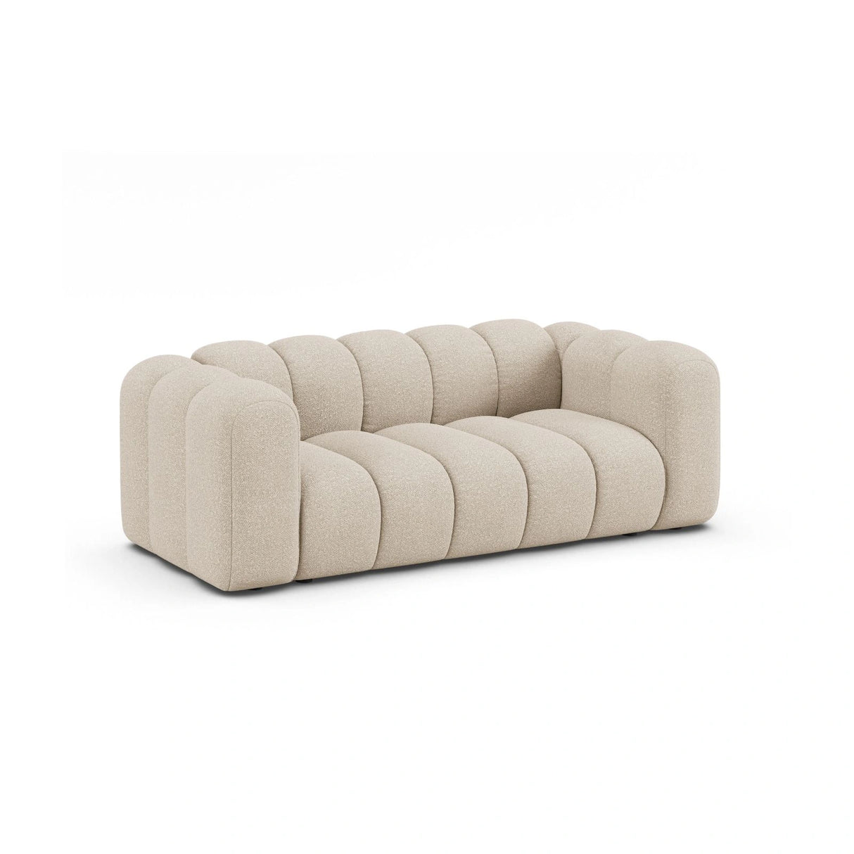 Lupine 2-Sitzer Sofa aus Boucle in Beige (Baloo 2074), 200x95 cm von Micadoni – Bild 3