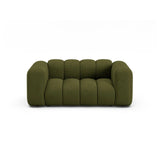 Lupine 2-Sitzer Sofa aus Boucle in Dunkles olivgrün (Baloo 2090), 170x95 cm von Micadoni – Bild 1
