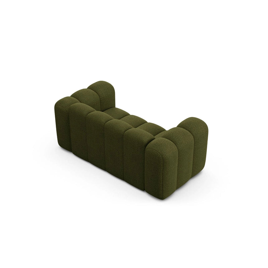 Lupine 2-Sitzer Sofa aus Boucle in Dunkles olivgrün (Baloo 2090), 170x95 cm von Micadoni – Bild 3