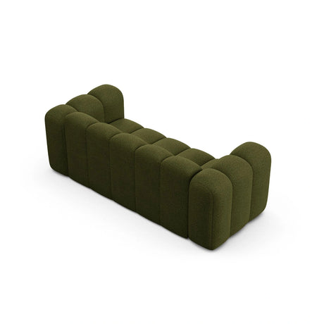 Lupine 2-Sitzer Sofa aus Boucle in Dunkles olivgrün (Baloo 2090), 200x95 cm von Micadoni – Bild 4