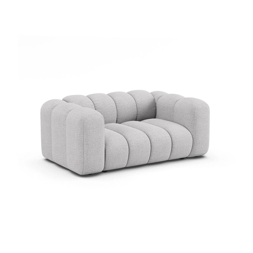 Lupine 2-Sitzer Sofa aus Boucle in Hellgrau (Baloo 2085), 170x95 cm von Micadoni – Bild 2