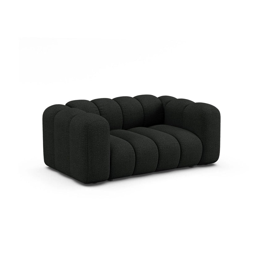 Lupine 2-Sitzer Sofa aus Boucle in Schwarz (Baloo 2082), 170x95 cm von Micadoni – Bild 2