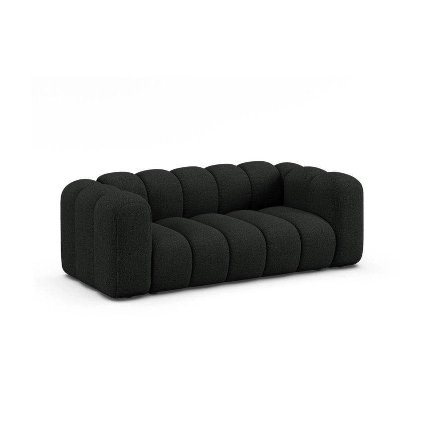 Lupine 2-Sitzer Sofa aus Boucle in Schwarz (Baloo 2082), 200x95 cm von Micadoni – Bild 3