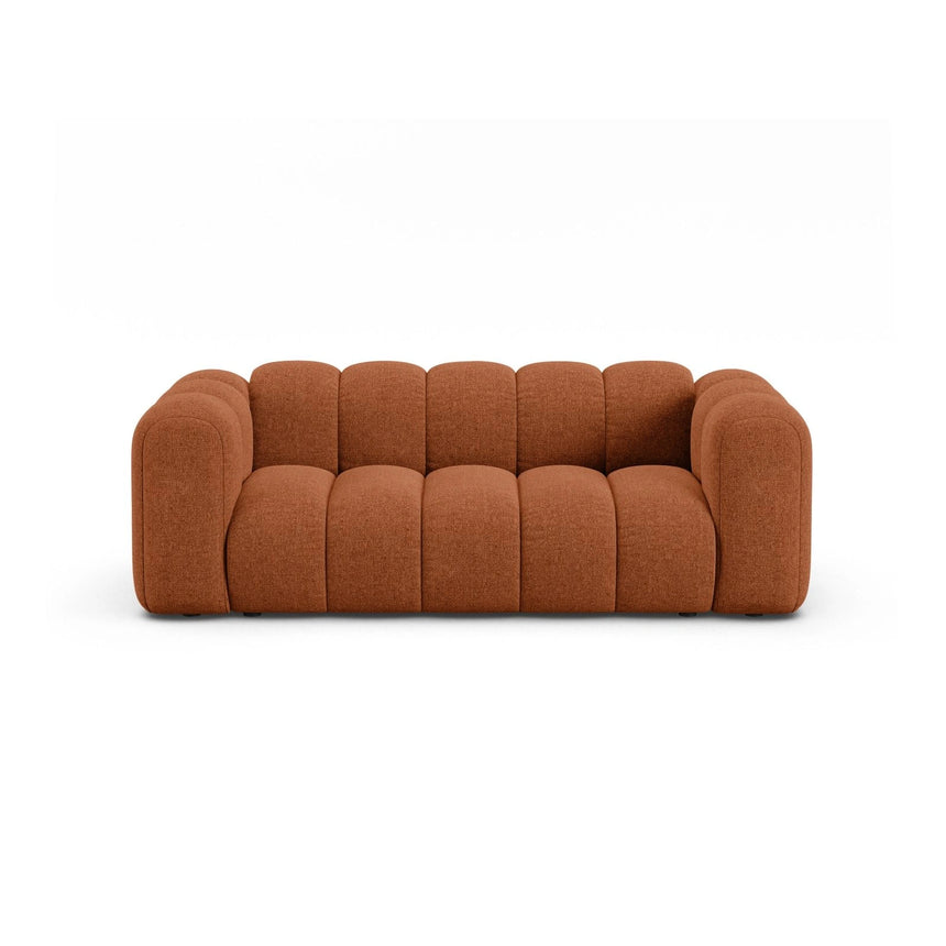 Lupine 2-Sitzer Sofa aus Chenille in Brick (Eden 10 Terra), 200x95 cm von Micadoni – Bild 1