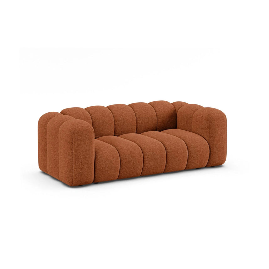 Lupine 2-Sitzer Sofa aus Chenille in Brick (Eden 10 Terra), 200x95 cm von Micadoni – Bild 3