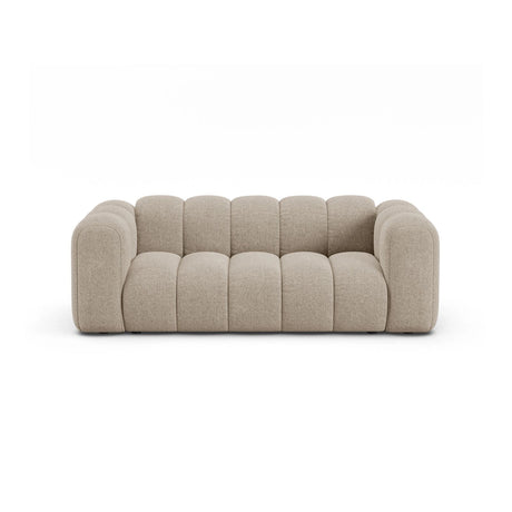 Lupine 2-Sitzer Sofa aus Chenille in Dunkelbeige (Eden 4 Beige), 200x95 cm von Micadoni – Bild 1