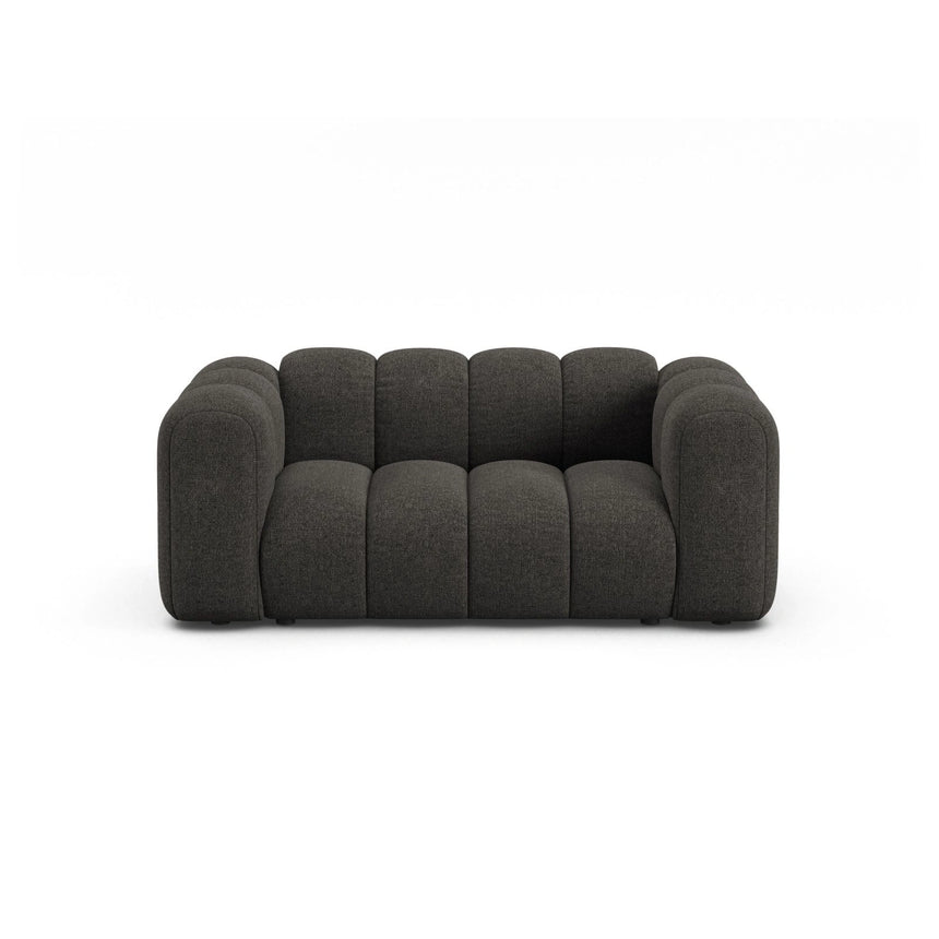 Lupine 2-Sitzer Sofa aus Chenille in Dunkelgrau (Eden 20 Graphite), 170x95 cm von Micadoni – Bild 1