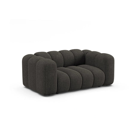 Lupine 2-Sitzer Sofa aus Chenille in Dunkelgrau (Eden 20 Graphite), 170x95 cm von Micadoni – Bild 2