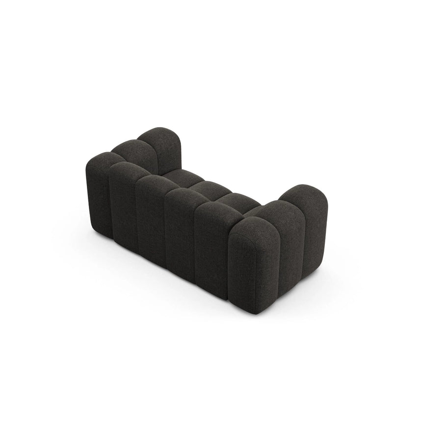 Lupine 2-Sitzer Sofa aus Chenille in Dunkelgrau (Eden 20 Graphite), 170x95 cm von Micadoni – Bild 3