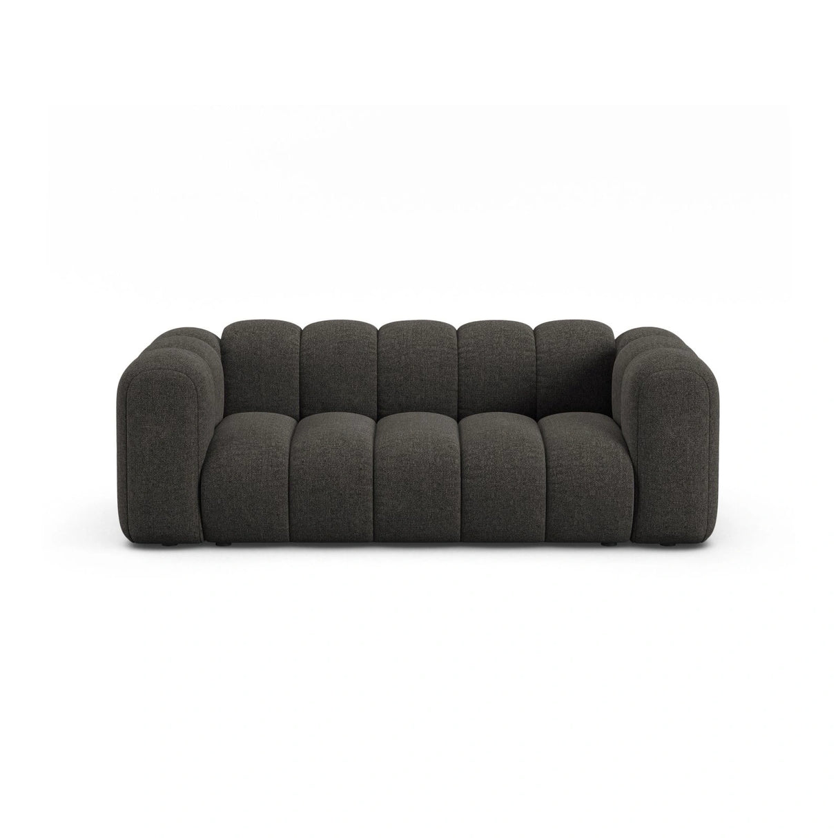 Lupine 2-Sitzer Sofa aus Chenille in Dunkelgrau (Eden 20 Graphite), 200x95 cm von Micadoni – Bild 1
