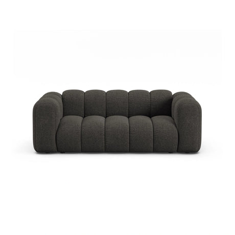 Lupine 2-Sitzer Sofa aus Chenille in Dunkelgrau (Eden 20 Graphite), 200x95 cm von Micadoni – Bild 1
