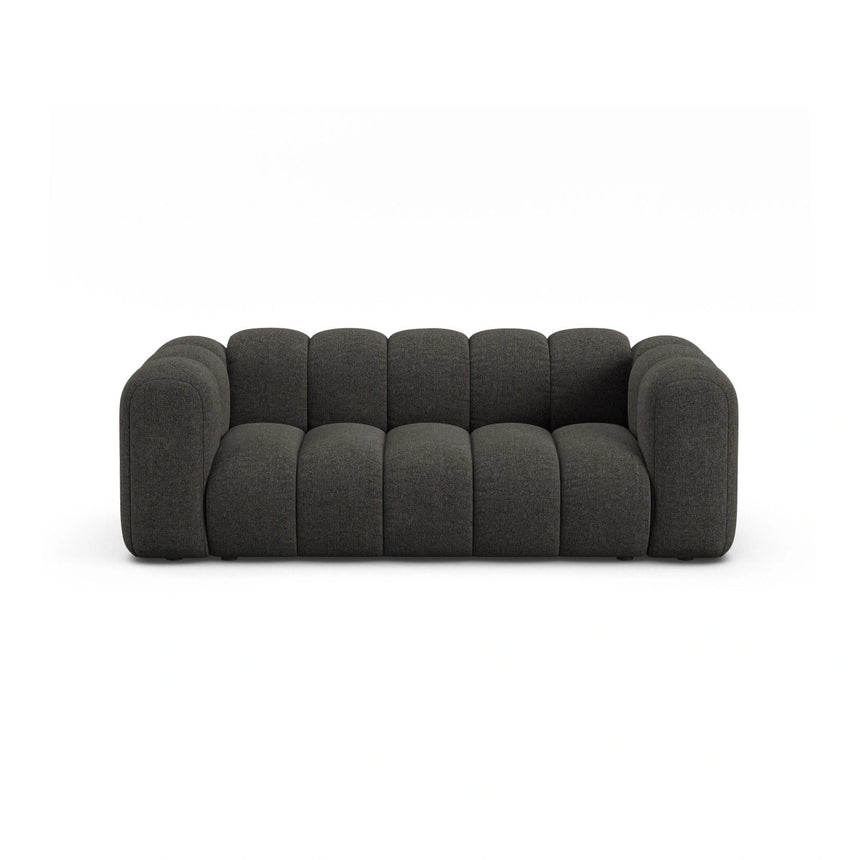 Lupine 2-Sitzer Sofa aus Chenille in Dunkelgrau (Eden 20 Graphite), 200x95 cm von Micadoni – Bild 1