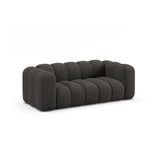 Lupine 2-Sitzer Sofa aus Chenille in Dunkelgrau (Eden 20 Graphite), 200x95 cm von Micadoni – Bild 3