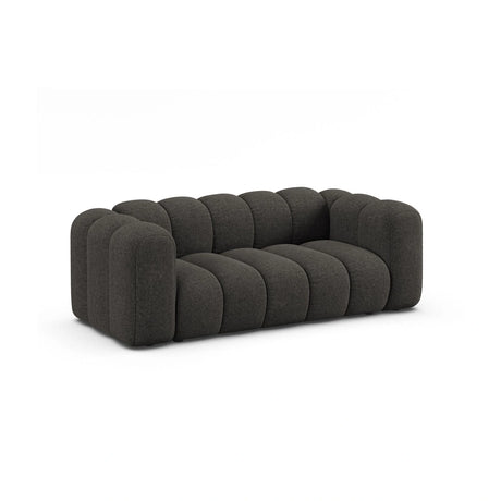 Lupine 2-Sitzer Sofa aus Chenille in Dunkelgrau (Eden 20 Graphite), 200x95 cm von Micadoni – Bild 3