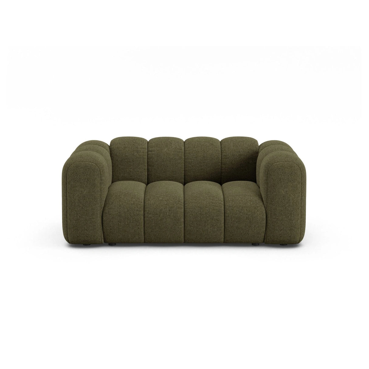 Lupine 2-Sitzer Sofa aus Chenille in Grün (Eden 12 Olive), 170x95 cm von Micadoni – Bild 1