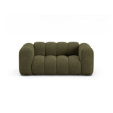 Lupine 2-Sitzer Sofa aus Chenille in Grün (Eden 12 Olive), 170x95 cm von Micadoni – Bild 1