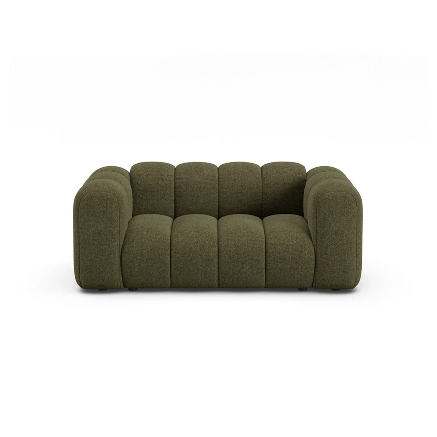 Lupine 2-Sitzer Sofa aus Chenille in Grün (Eden 12 Olive), 170x95 cm von Micadoni – Bild 1