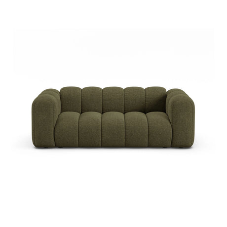 Lupine 2-Sitzer Sofa aus Chenille in Grün (Eden 12 Olive), 200x95 cm von Micadoni – Bild 1