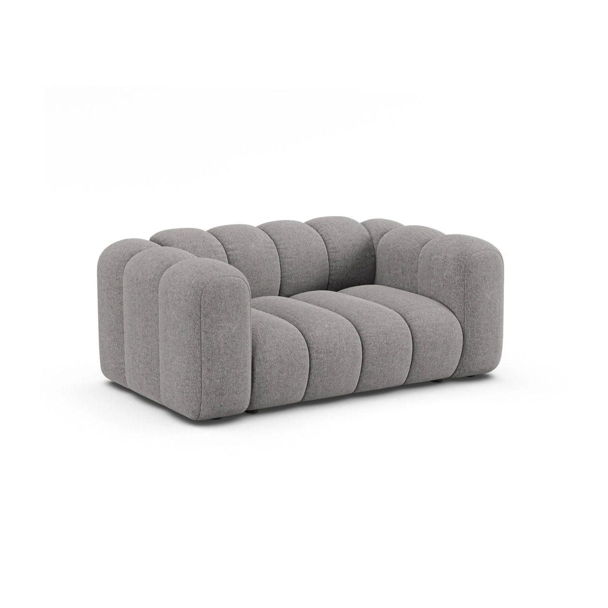 Lupine 2-Sitzer Sofa aus Chenille in Hellgrau (Eden 18 Grey), 170x95 cm von Micadoni – Bild 2