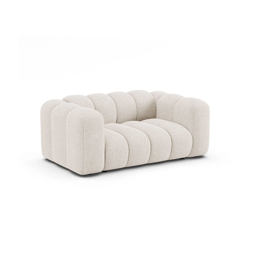 Lupine 2-Sitzer Sofa aus Chenille in Leichtes Beige (Eden 2 Pearl), 170x95 cm von Micadoni – Bild 2