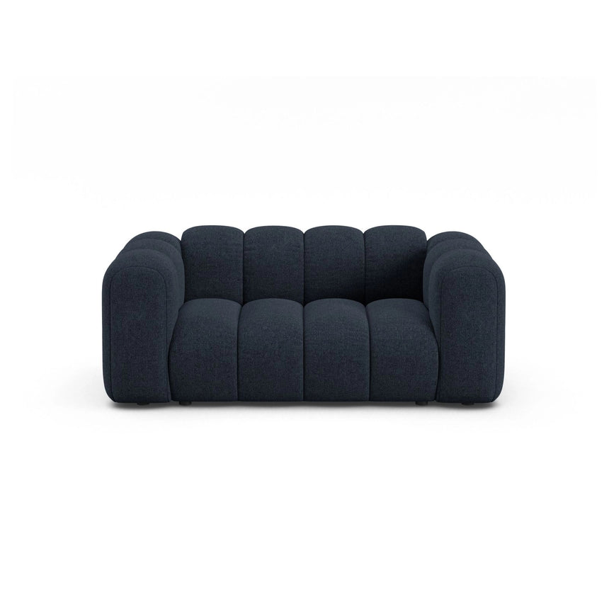 Lupine 2-Sitzer Sofa aus Chenille in Marineblau (Eden 16 Deep Blue), 170x95 cm von Micadoni – Bild 1