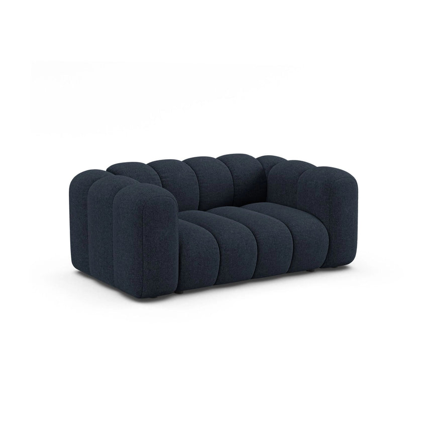 Lupine 2-Sitzer Sofa aus Chenille in Marineblau (Eden 16 Deep Blue), 170x95 cm von Micadoni – Bild 2