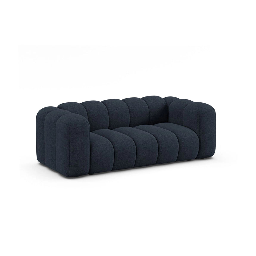 Lupine 2-Sitzer Sofa aus Chenille in Marineblau (Eden 16 Deep Blue), 200x95 cm von Micadoni – Bild 3