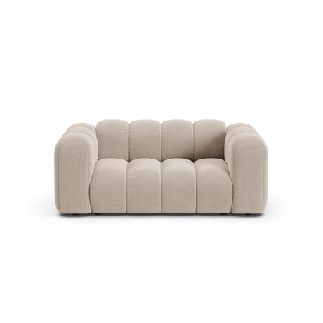 Lupine 2-Sitzer Sofa aus Samt in Beige (Salvador 1), 170x95 cm von Micadoni – Bild 1