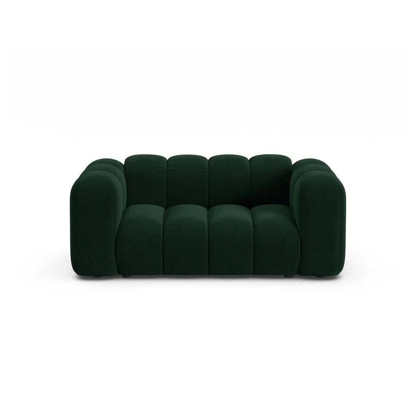 Lupine 2-Sitzer Sofa aus Samt in Flaschengrün (Salvador 7), 170x95 cm von Micadoni – Bild 1