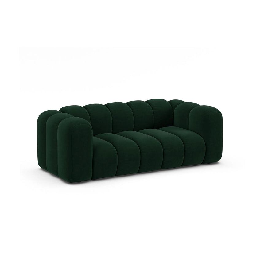 Lupine 2-Sitzer Sofa aus Samt in Flaschengrün (Salvador 7), 200x95 cm von Micadoni – Bild 3