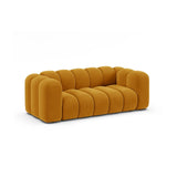 Lupine 2-Sitzer Sofa aus Samt in Gelb (Salvador 10), 200x95 cm von Micadoni – Bild 3