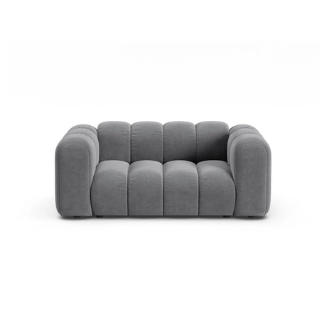 Lupine 2-Sitzer Sofa aus Samt in Grau (Salvador 17), 170x95 cm von Micadoni – Bild 1