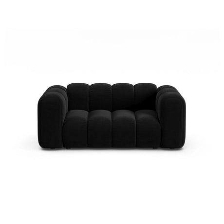 Lupine 2-Sitzer Sofa aus Samt in Schwarz (Salvador 19), 170x95 cm von Micadoni – Bild 1
