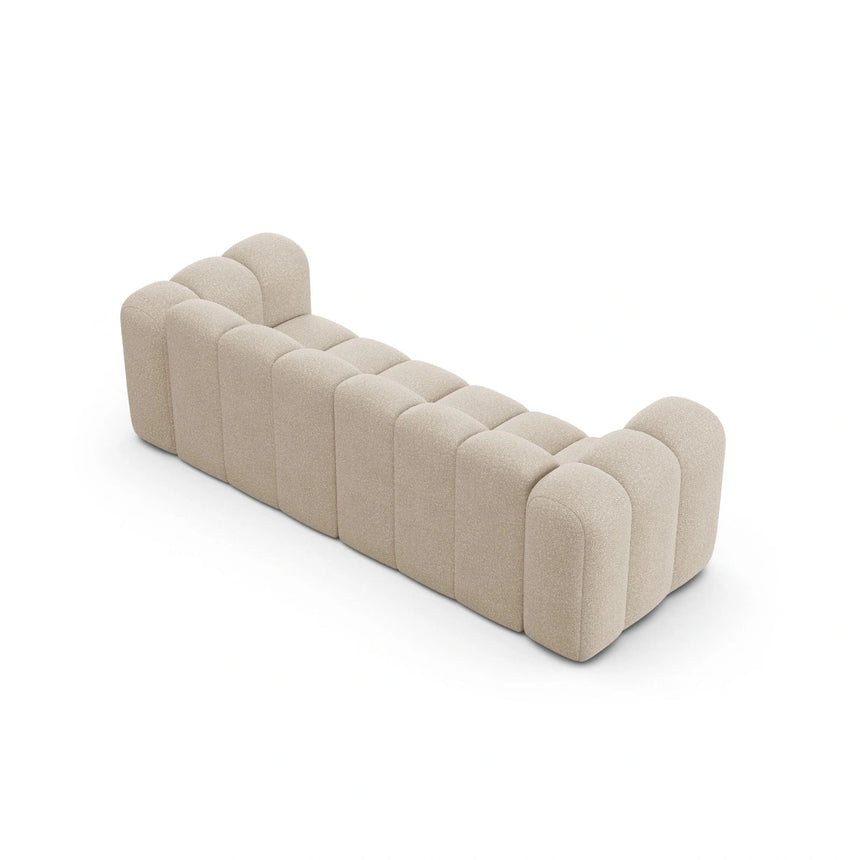 Lupine 3-Sitzer Sofa aus Boucle in Beige (Baloo 2074), 230x95 cm von Micadoni – Bild 4