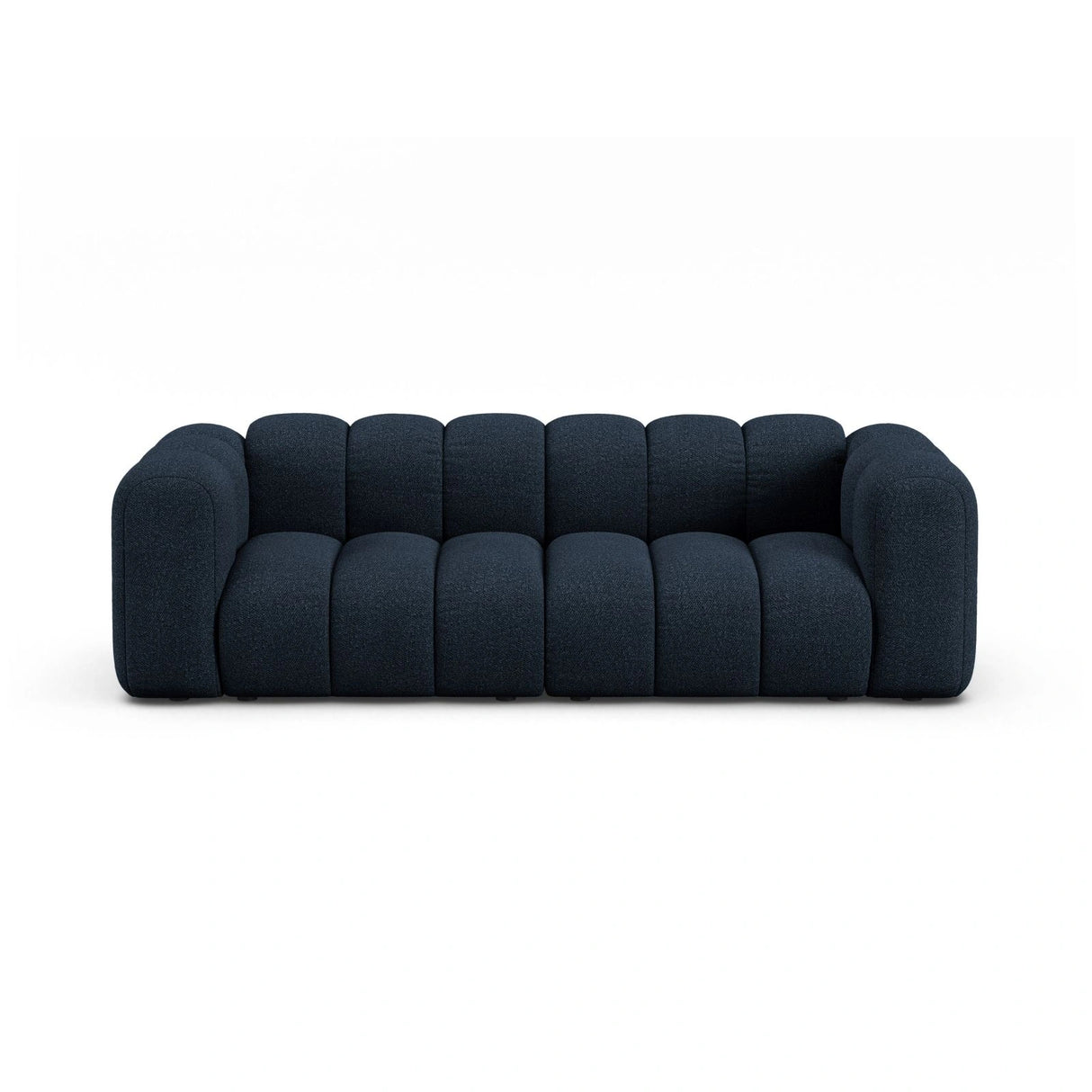 Lupine 3-Sitzer Sofa aus Boucle in Dunkelblau (Baloo 2088), 230x95 cm von Micadoni – Bild 1