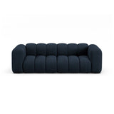 Lupine 3-Sitzer Sofa aus Boucle in Dunkelblau (Baloo 2088), 230x95 cm von Micadoni – Bild 1