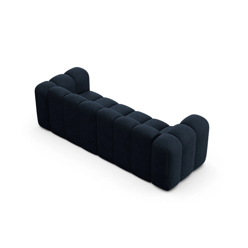 Lupine 3-Sitzer Sofa aus Boucle in Dunkelblau (Baloo 2088), 230x95 cm von Micadoni – Bild 4