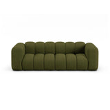 Lupine 3-Sitzer Sofa aus Boucle in Dunkles olivgrün (Baloo 2090), 230x95 cm von Micadoni – Bild 1
